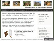 Tablet Screenshot of meerschweinchen-abc.de